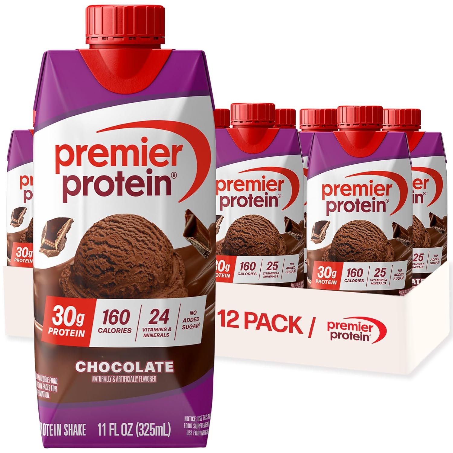 711b47e8zeL._SL1500_.jpg Premier Protein Chocolate 30g High Protein Shake, 12-Pack