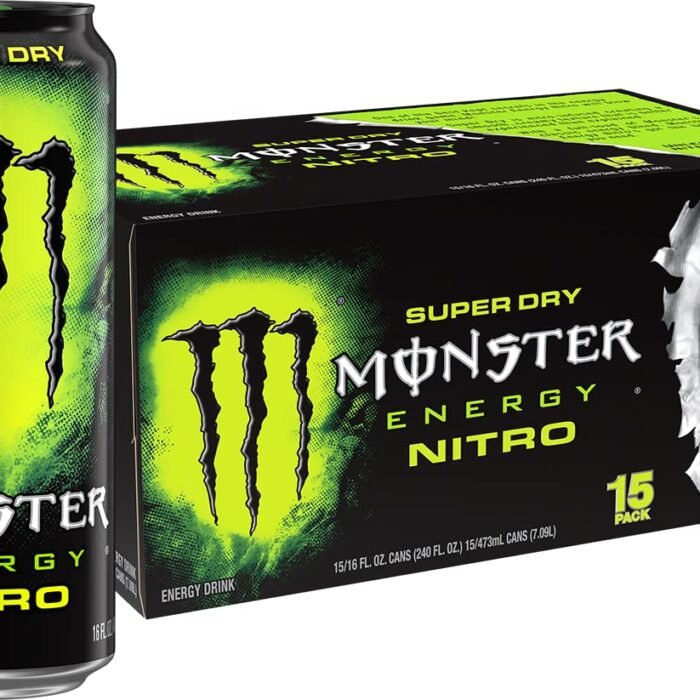 Monster Energy Nitro Super Dry Maximum Strength Energy Drink, 16 fl oz Cans, 15-Pack
