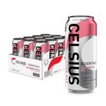 Celsius Essentials Sparkling Watermelon Ice Sugar-Free Energy Drink, 270mg Caffeine, 16 fl oz Cans, 12-Pack