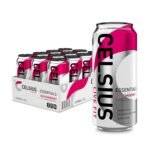 Celsius Essentials Sparkling Dragonberry Sugar-Free Energy Drink, 270mg Caffeine, 16 fl oz Cans, 12-Pack