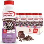Premier Protein Coffeehouse Mocha 30g Protein Shake (Caffeinated), 12-Pack