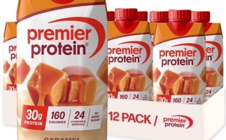 Premier Protein Caramel 30g High Protein Shake, 12-Pack
