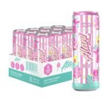 Alani Nu Cotton Candy Sugar-Free Energy Drink, 200mg Caffeine, 12 fl oz Cans, 12 Count