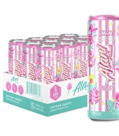 Alani Nu Cotton Candy Sugar-Free Energy Drink, 200mg Caffeine, 12 fl oz Cans, 12 Count