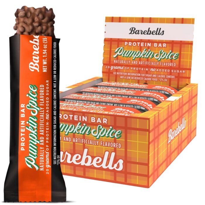 Barebells Protein Bars Pumpkin Spice, 12 Count, 20g Protein