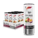 Celsius Sparkling Mango Passionfruit Sugar-Free Energy Drink, 200mg Caffeine, 12 fl oz Cans, 12-Pack